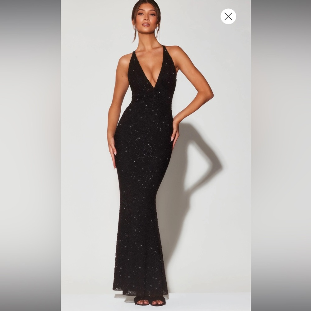 Oh Polly Black Maxi Dress